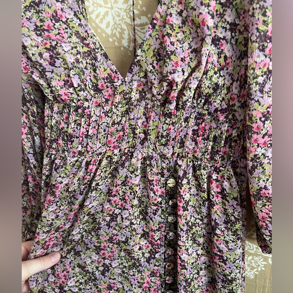For Love and Lemons Sadie Maxi Dress in Multi Floral - Picture 10 of 11